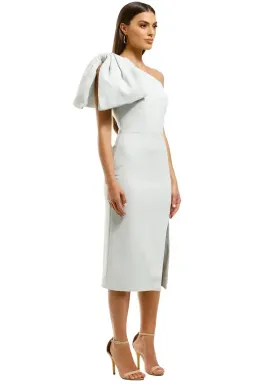 Rebecca Vallance Hamptons Midi Bow Dress in Blue Size 12 for rent on The Volte - image 2