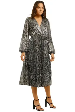 Rebecca Vallance Vienna Midi Dress in Gold Size 6 for rent on The Volte - image 1