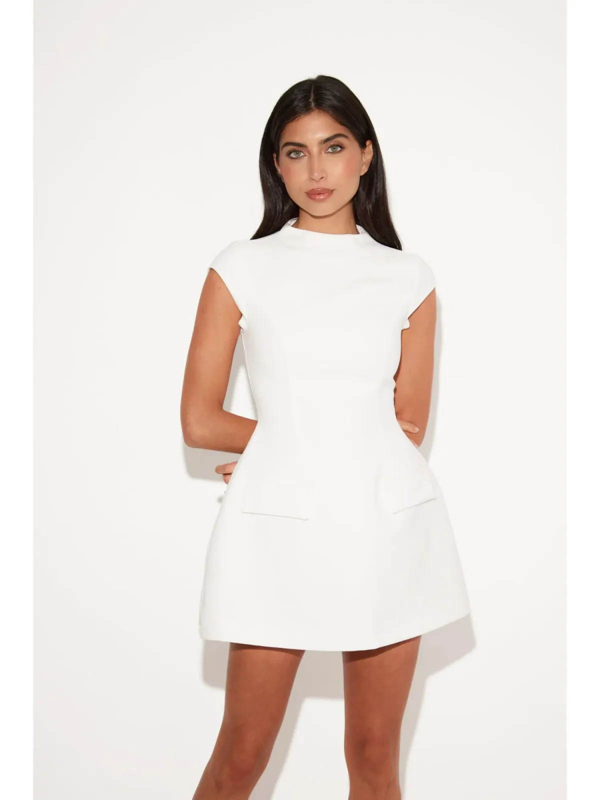 Odd Muse Ultimate Muse Cap Sleeve Dress White Size AU 6 - Image 2