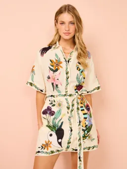 Alemais Meagan Mini Dress Print Size AU 8 for rent on The Volte - image 3