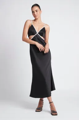 Sheike Kendall Midi Dress Black Size 8 for rent on The Volte - image 1