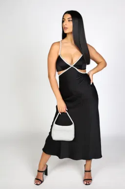 Sheike Kendall Midi Dress Black Size 8 for rent on The Volte - image 3