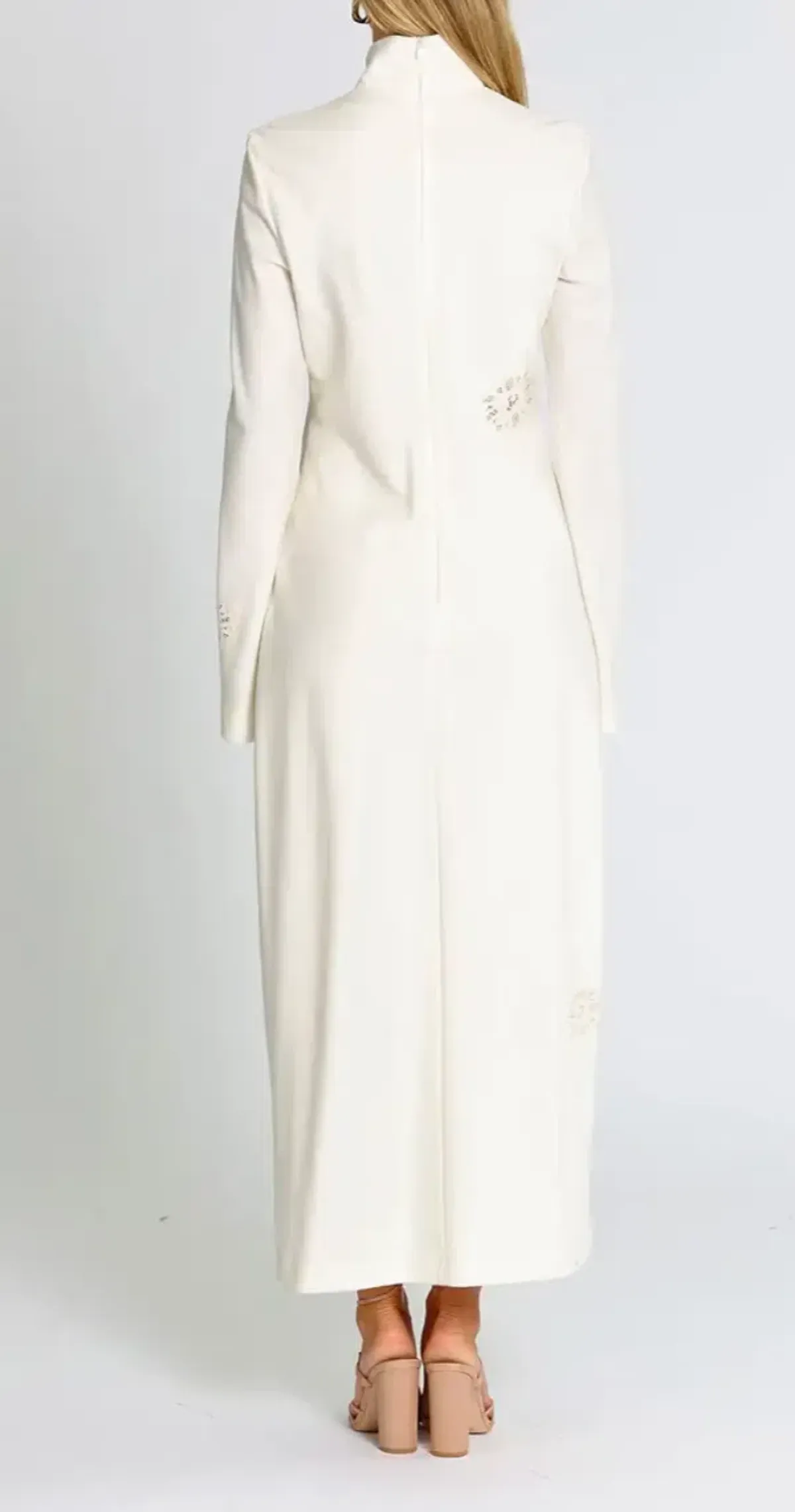 Camilla and Marc Viola Midi Dress Cream Size 8 - Image 2