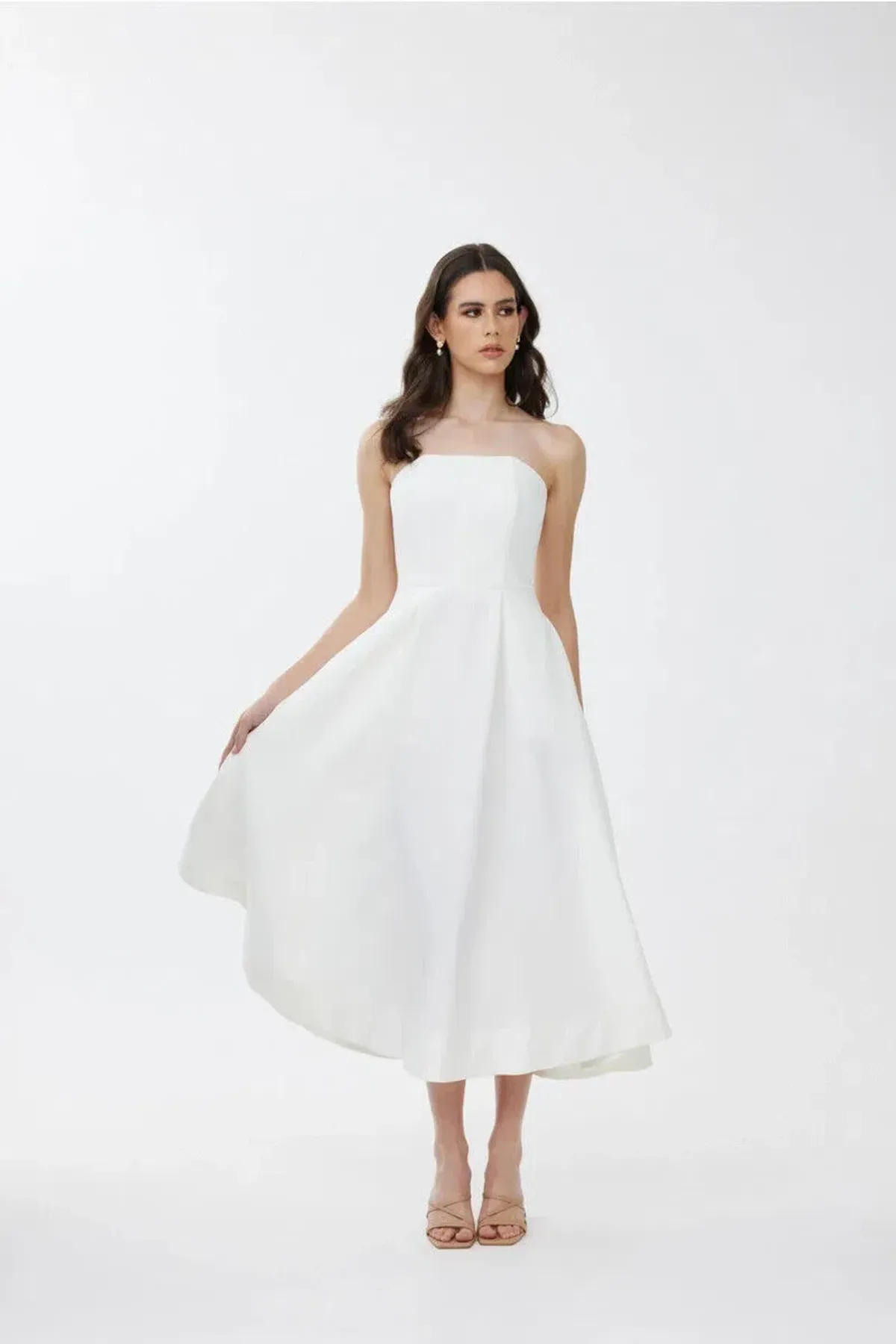 Keepsake the Label Tryst Midi Dress in Porcelain Size XXS / AU 4 - Image 1