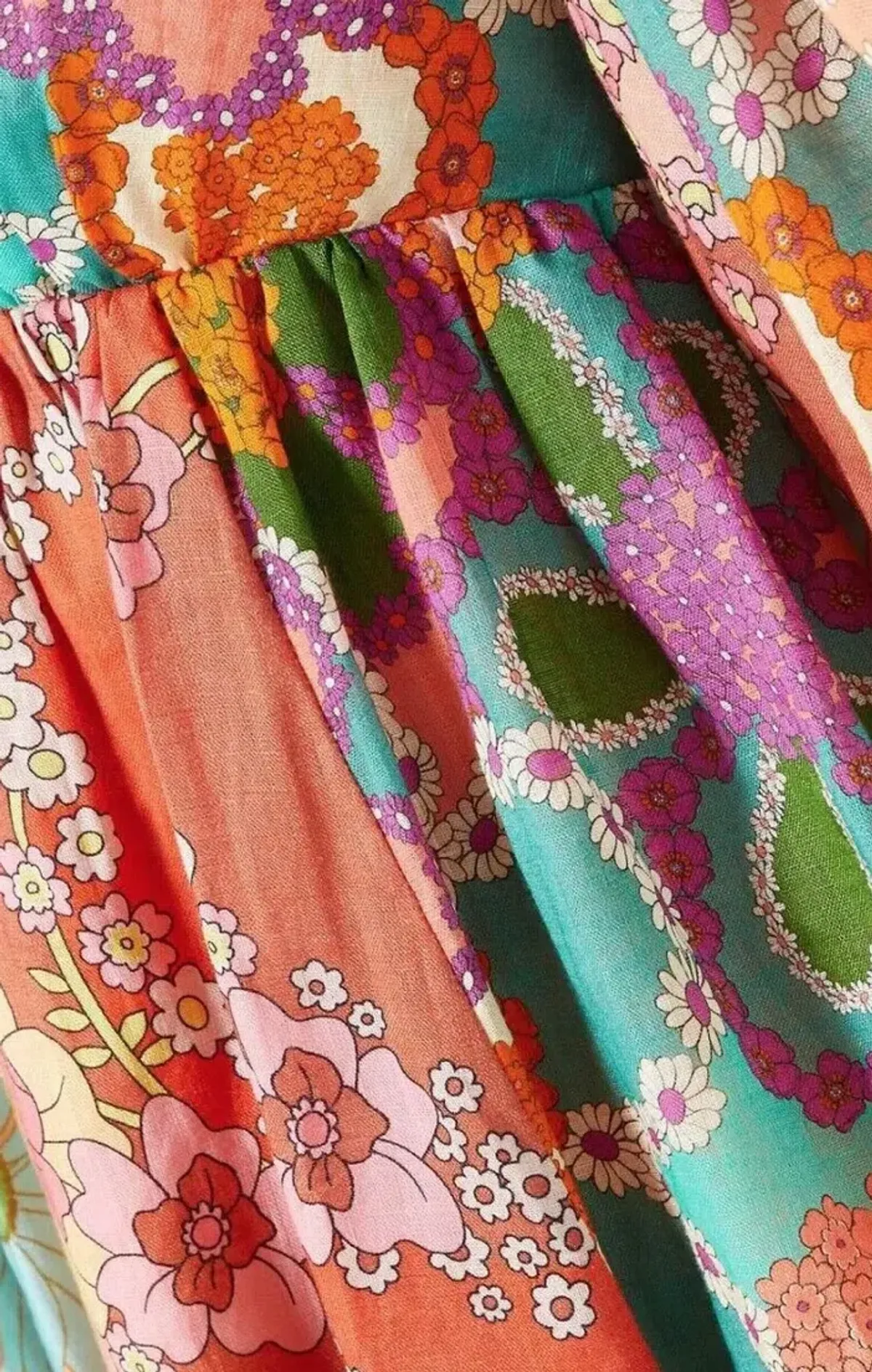 Zimmermann Lola Panelled Mini Dress Multi Floral Size 0P / AU 6 - Image 7