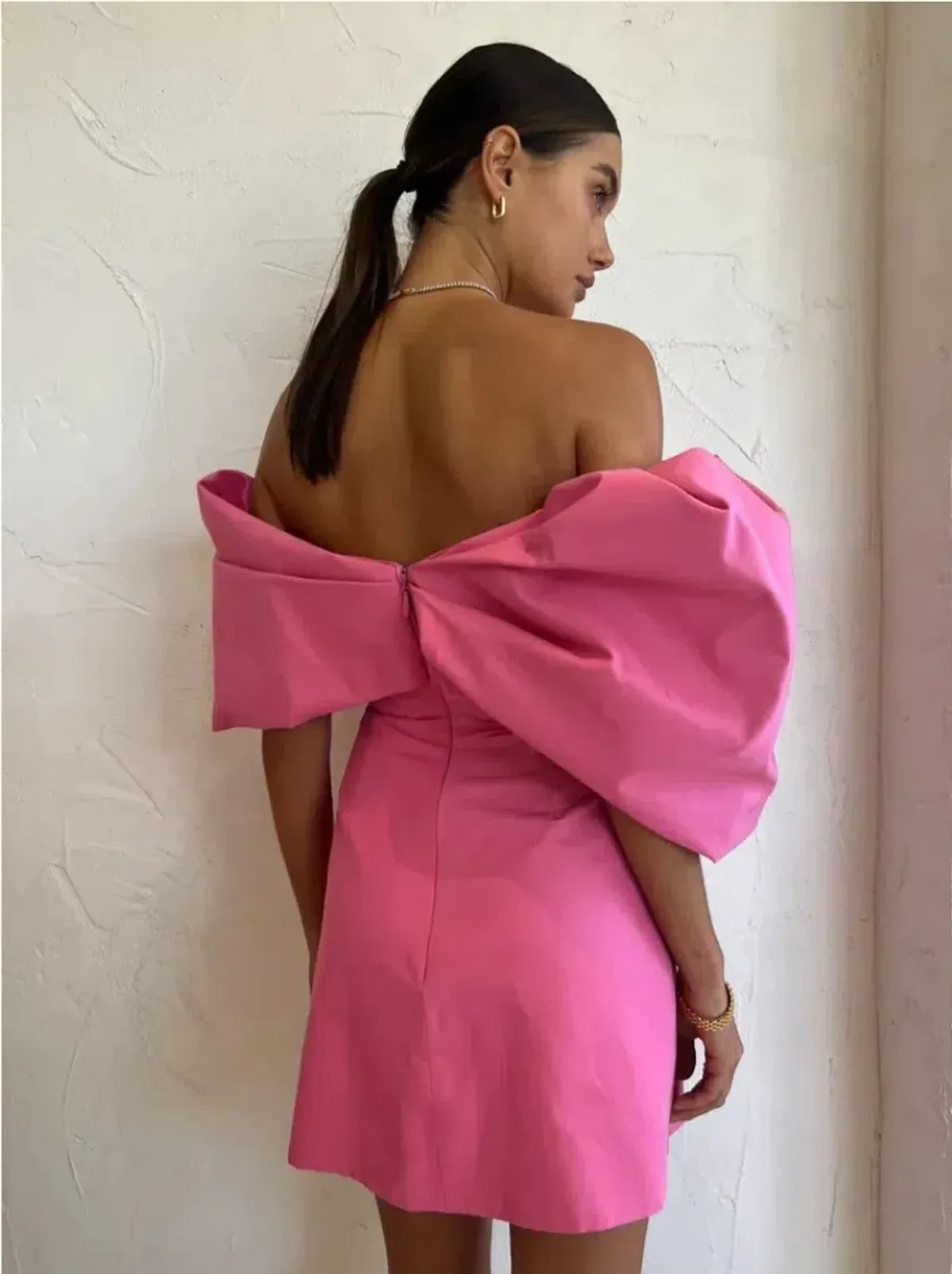 Rachel Gilbert Xavier Mini Dress Pink Size 3 / AU 12 - Image 3