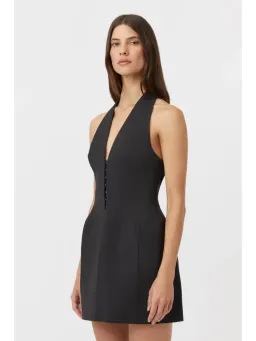 Camilla and Marc Petra Mini Dress Black Size AU 6 for rent on The Volte - image 2