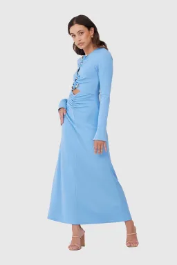 C/MEO Collective Bad Habits Blue Dress Blue Size S/Au 8 for rent on The Volte - image 3