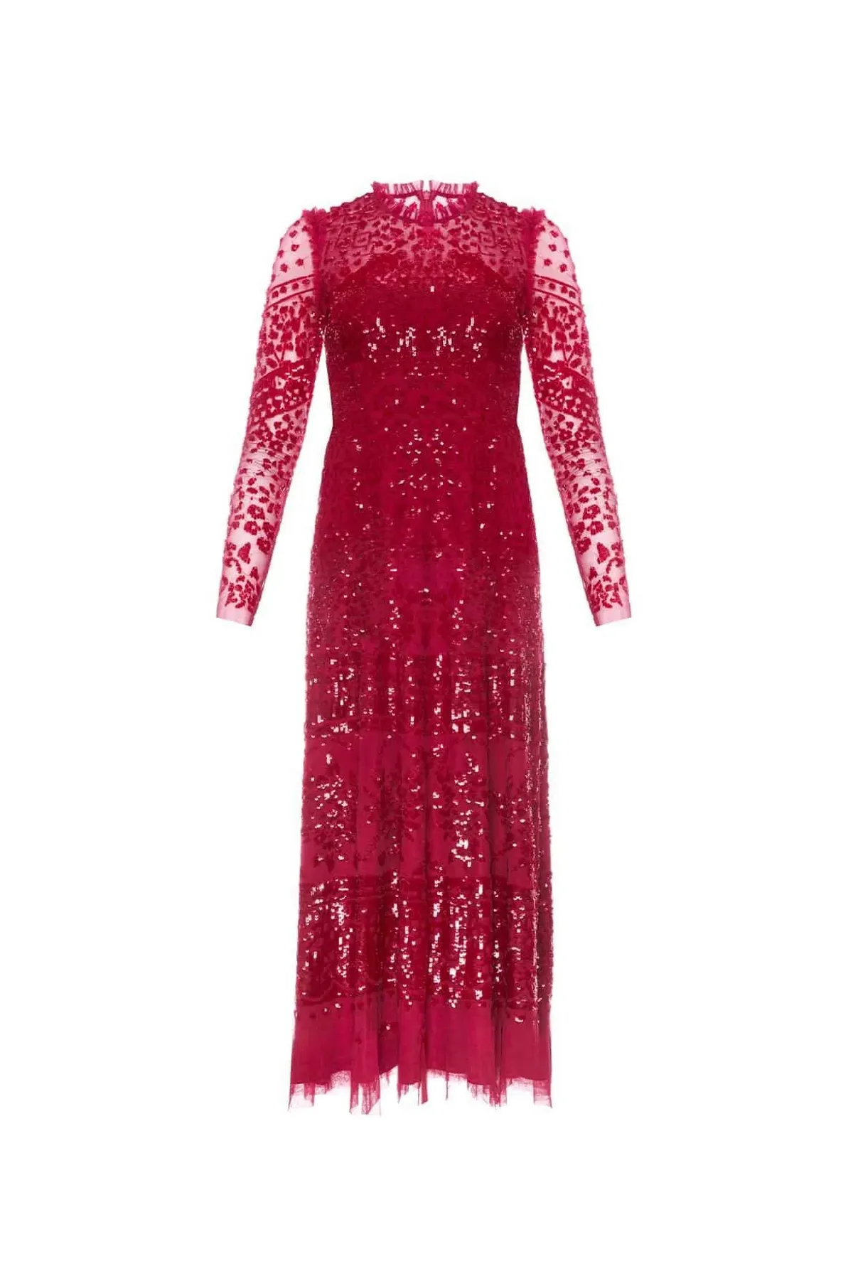 Needle and Thread Aurora Ballerina Dress Red Size 10 - Image 4