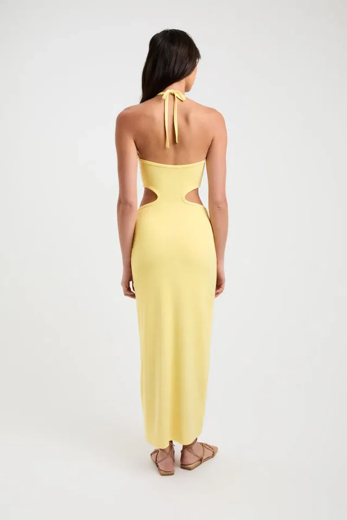 Kookai Alia Midi Dress Yellow Size 10 - Image 2