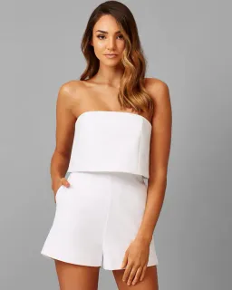 Kookai Taylor Playsuit White Size 12 for rent on The Volte - image 1