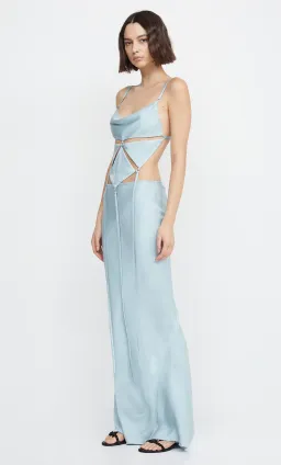 Bec & Bridge Diamond Days Strap Cropped Top & Evangeline Maxi Skirt Set Blue Size 8 / AU 8 for rent on The Volte - image 3