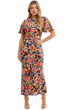 Rebecca Vallance Soho SS Midi Dress Floral Size 12 for rent on The Volte - image 1