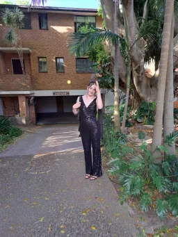 Winona Amara Jumpsuit Black Sequin Size 8 for rent on The Volte - image 6