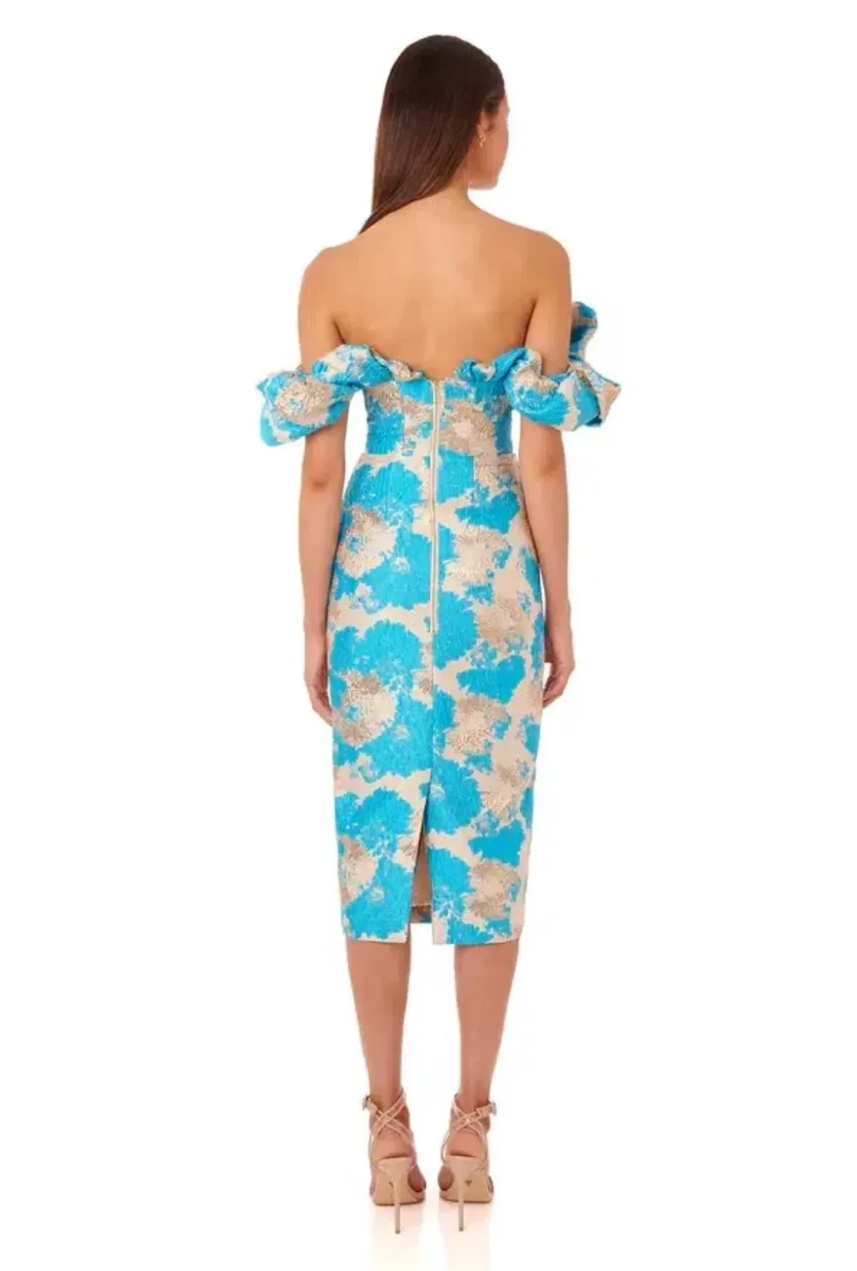 Eliya the Label Brielle Dress Midi Blue Size M / AU 10 DC - Image 2