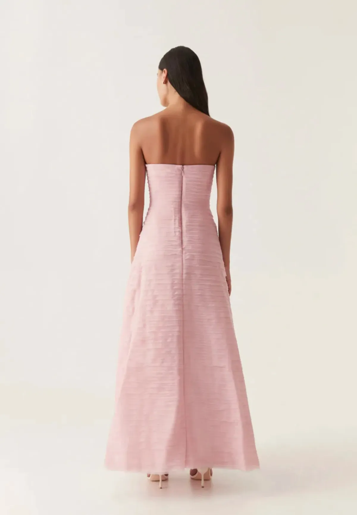 Aje Soundscape Maxi Dress in Chalk Pink Size 8 - Image 3
