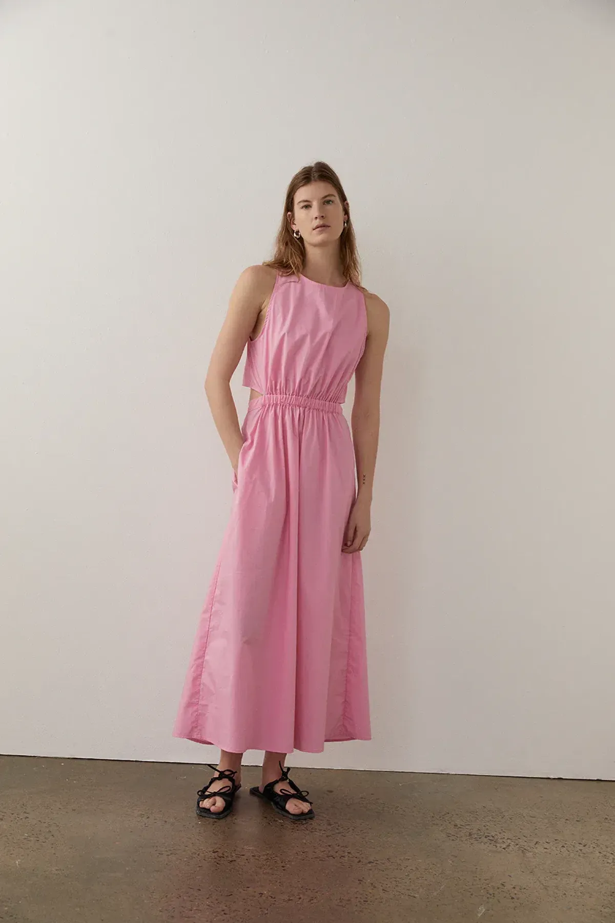 Blanca Edi Sleeveless Maxi Dress Pink Size 10 - Image 1