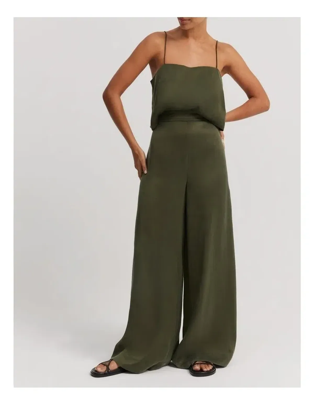 Country Road Fluid Cami Dark Olive Size 12 - Image 4