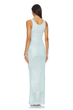Asta Resort Ana Maxi Dress Blue Sequin Size S / AU 8 for rent on The Volte - image 3