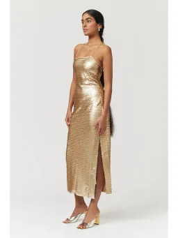 Suboo Pyra Strappy Maxi Dress Gold Size Small / AU 8 for rent on The Volte - image 2