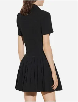 Sandro Double Breaseted Mini Dress Black Size AU 14 for rent on The Volte - image 3