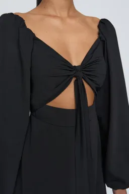 By Johnny Annika Midi Dress Black Size AU 14 for rent on The Volte - image 3