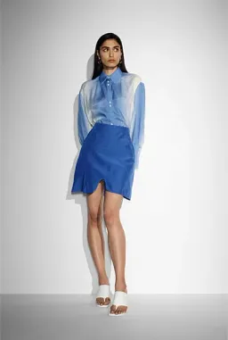 Witchery X Ellery A-line Mini Skirt Ultra Blue Size AU 14 for rent on The Volte - image 1