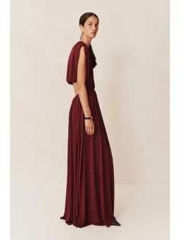 Esse Studios Gossamer Maxi Dress Tempranillo Size AU 8 for rent on The Volte - image 2