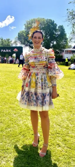 Zimmermann The Wonderland Smocked Mini Dress in Spliced Multi Floral Size 2 / AU 12 for rent on The Volte - image 4