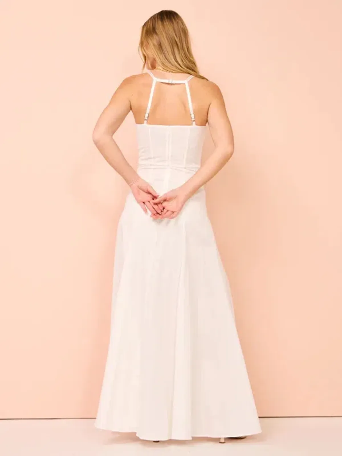 Auteur Studio Sloane Maxi Dress White Size 8 - Image 3