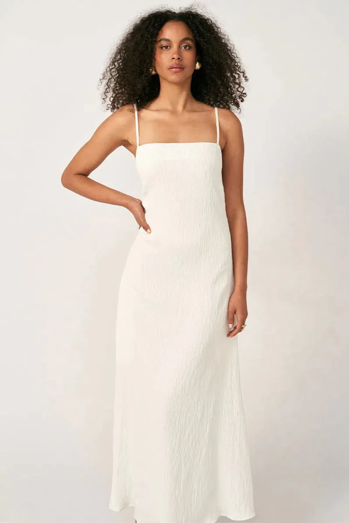 Sovere Georgia Maxi Dress White Size 8 - Image 2