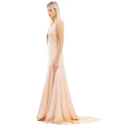 Michael Lo Sordo Alexandra Silk Dress Pink Champagne Size 8  for rent on The Volte - image 2