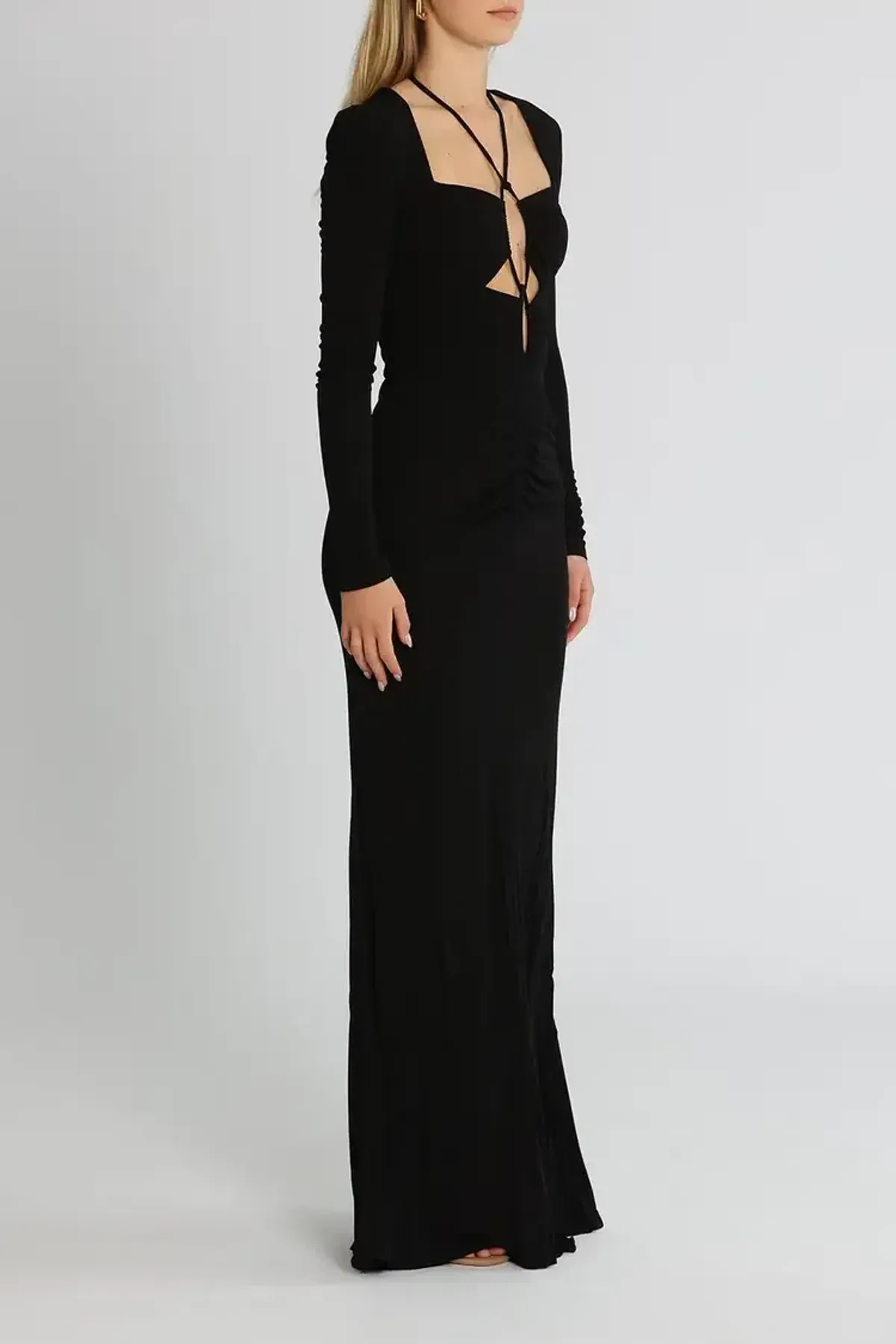 Rebecca Vallance Riccardo Gown in Black Size 8 - Image 2