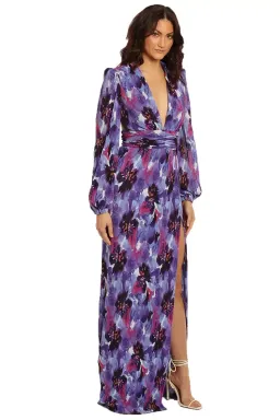 Rebecca Vallance Purple Rain Gown Floral Size 10 for rent on The Volte - image 2