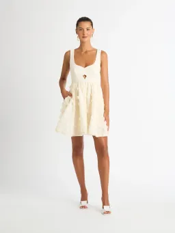 Sheike Imani Mini Dress Cream Size 16 for rent on The Volte - image 1