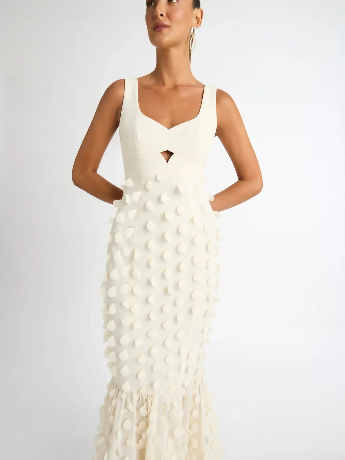 Sheike Imani Dress Cream Size 16 - Image 2