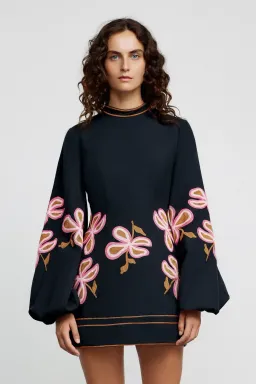 Significant Other Brooklyn Mini Dress Charcoal Size 12 for rent on The Volte - image 1