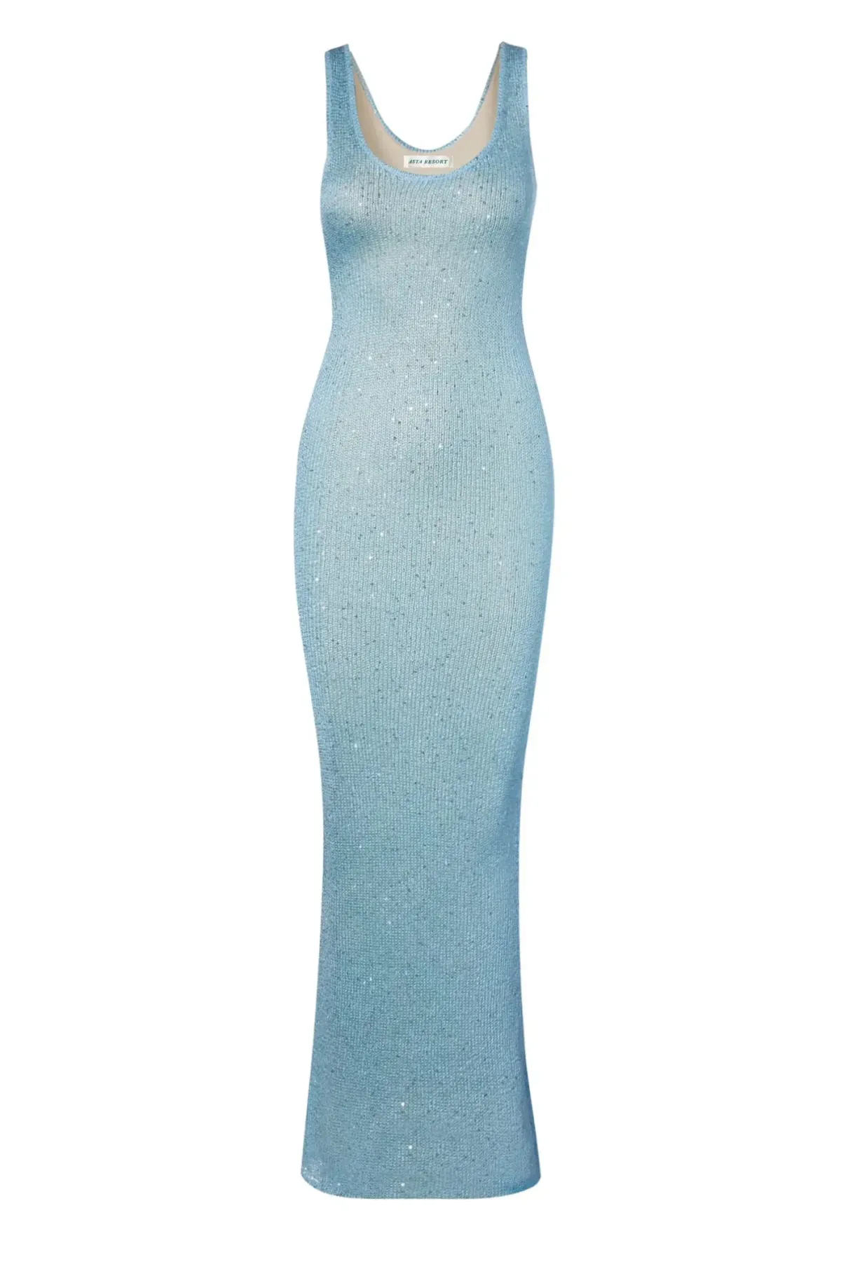 Asta Resort Ana Dress Baia Blue Sequin Size S/AU 8  - Image 3