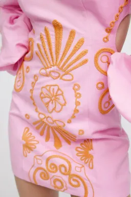 Significant Other Seren Mini Dress Fuchsia Size 12  for rent on The Volte - image 4