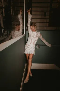 Stone Cold Fox Allure Dress White Lace Size 8 for rent on The Volte - image 3