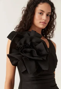 Aje Energy Mini Dress Black Size 6 for rent on The Volte - image 4