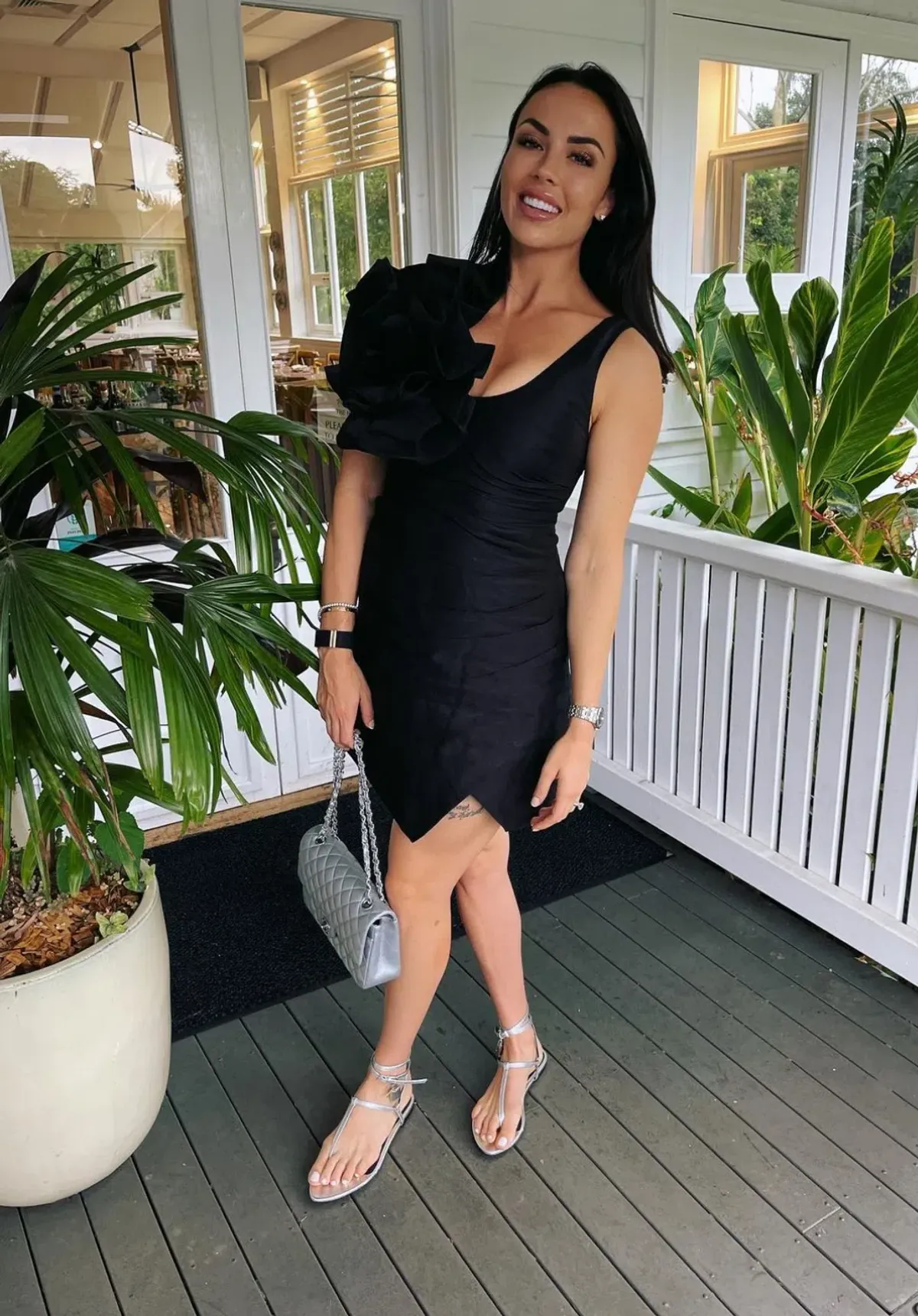 Aje Energy Mini Dress Black Size 6 - Image 3