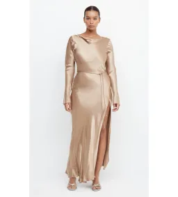 Bec & Bridge Moon Dance Long Sleeve Maxi Dress Golden Size 8  for rent on The Volte - image 4