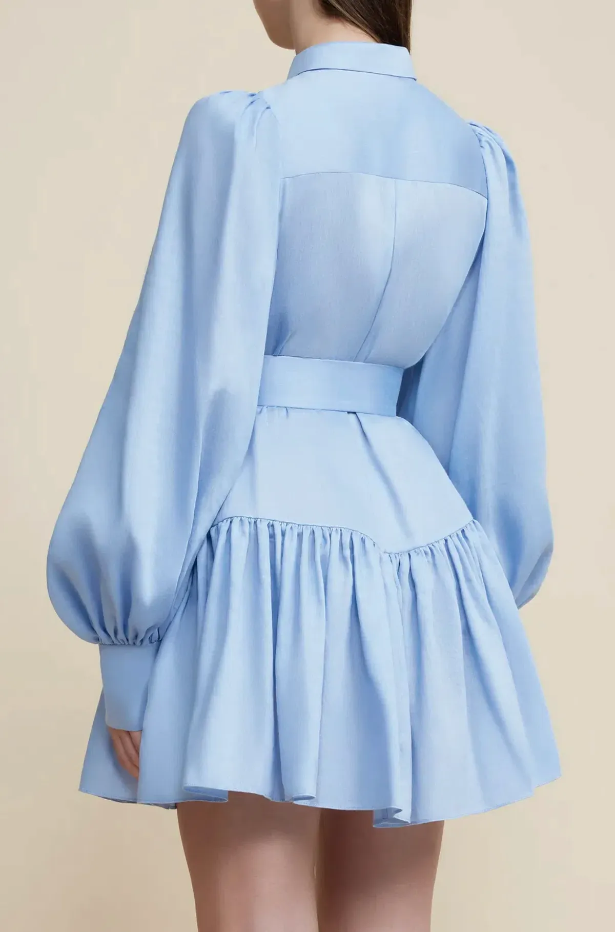 Acler Sherwood Dress Cornflower Blue Size 16 - Image 3