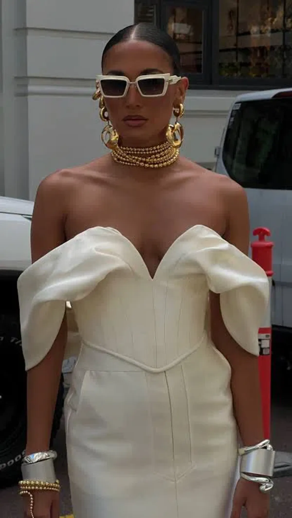 Khirzad Femme Nina Corset & Nina Tulum Mini Skirt Set Ivory White Size AU 8 - Image 2