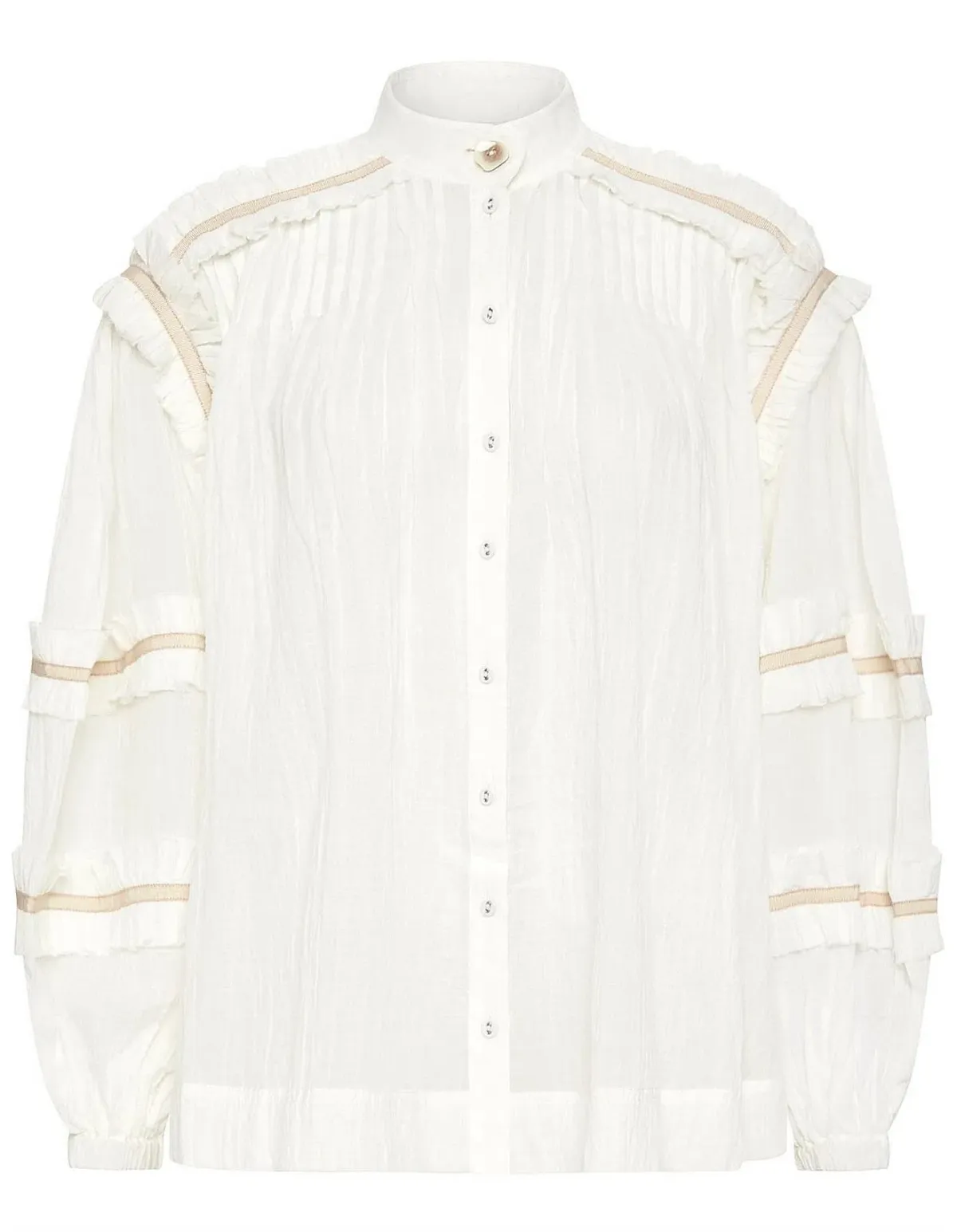 Aje Harvest Blouse White Size 8 - Image 7