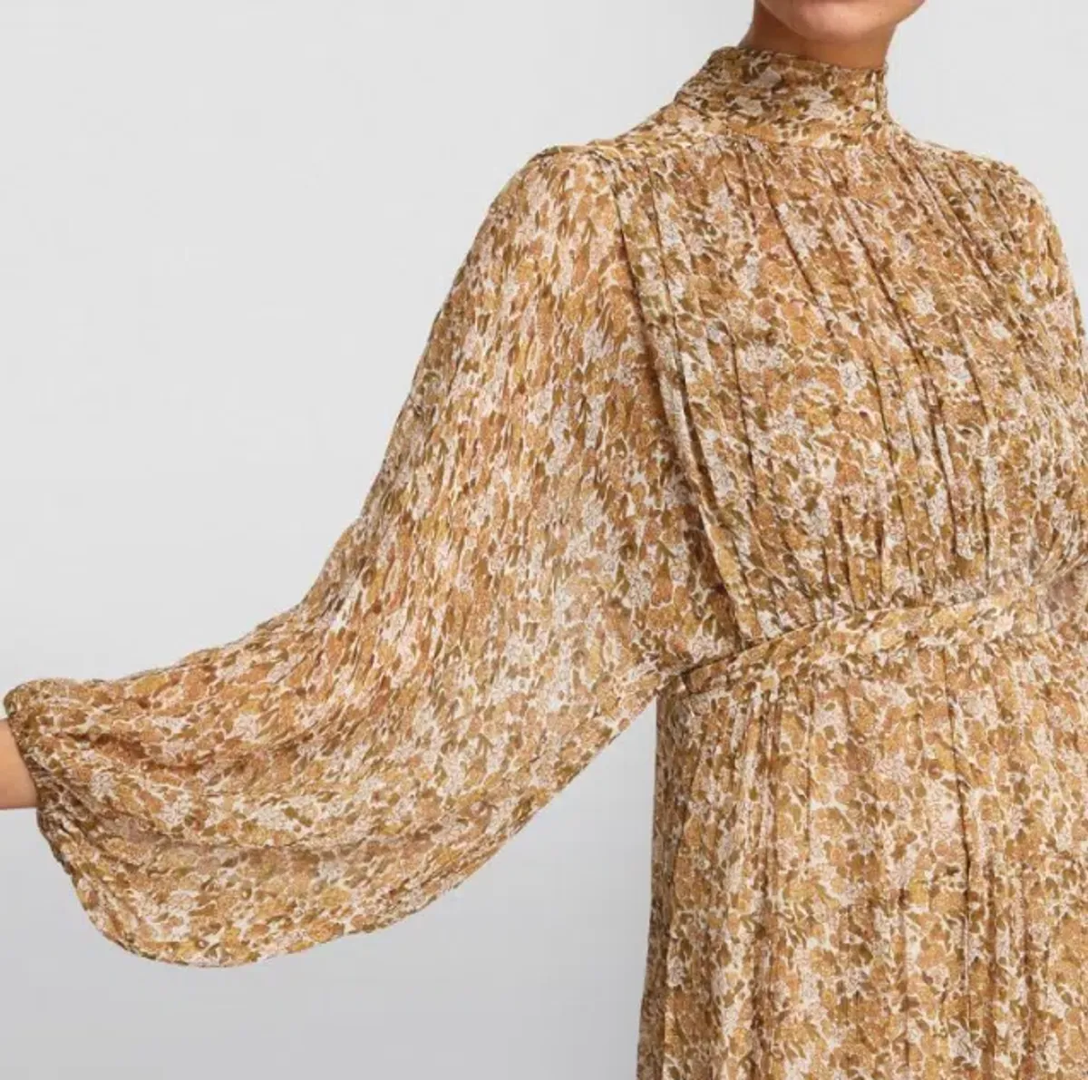 Shona Joy Ambar Backless Tiered Midi Dress Floral Size 6 - Image 4