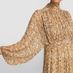 Shona Joy Ambar Backless Tiered Midi Dress Floral Size 6 for rent on The Volte - image 4