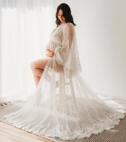 We Are Reclamation Bloom Where You Are Gown White One Size for rent on The Volte - image 7