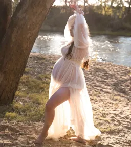 We Are Reclamation Wish For It Gown Cream One Size for rent on The Volte - image 9